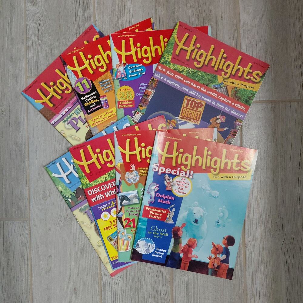 Highlights kids 2008 magazine bundle